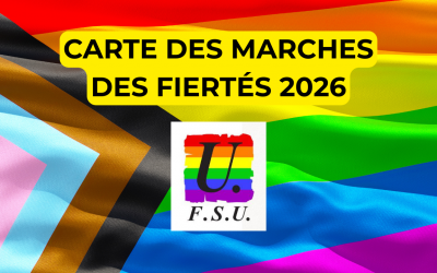 Carte des marches des fiertés 2026